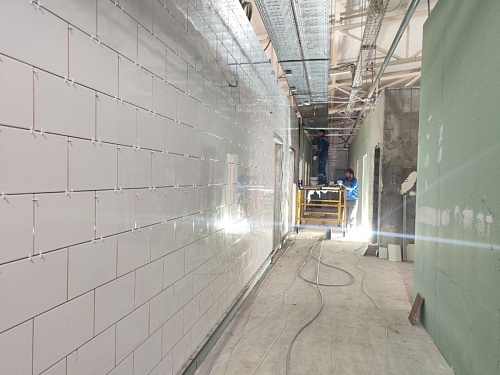 Продолжаются работы по возведению подстанции скорой медицинской помощи в Краснодоне