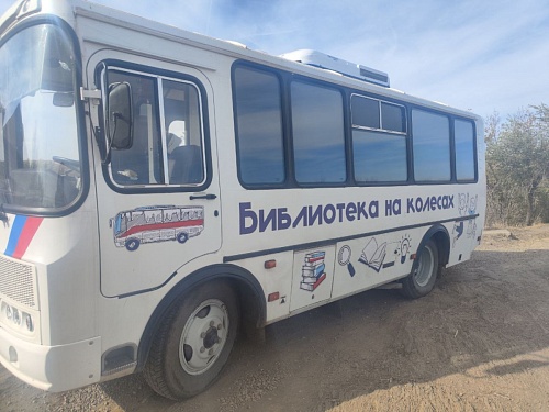 Тюменский библиобус приехал в село Нижнедеревечка